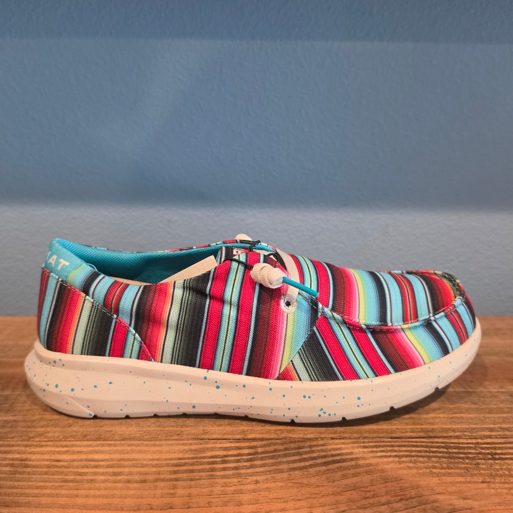 Ariat Womens Hilo Striking Serape Slip On Shoes Multicolor Striped Canvas 7.5 - Picture 7 of 11